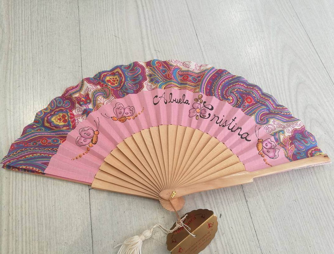 Abanico personalizado con frases o nombres