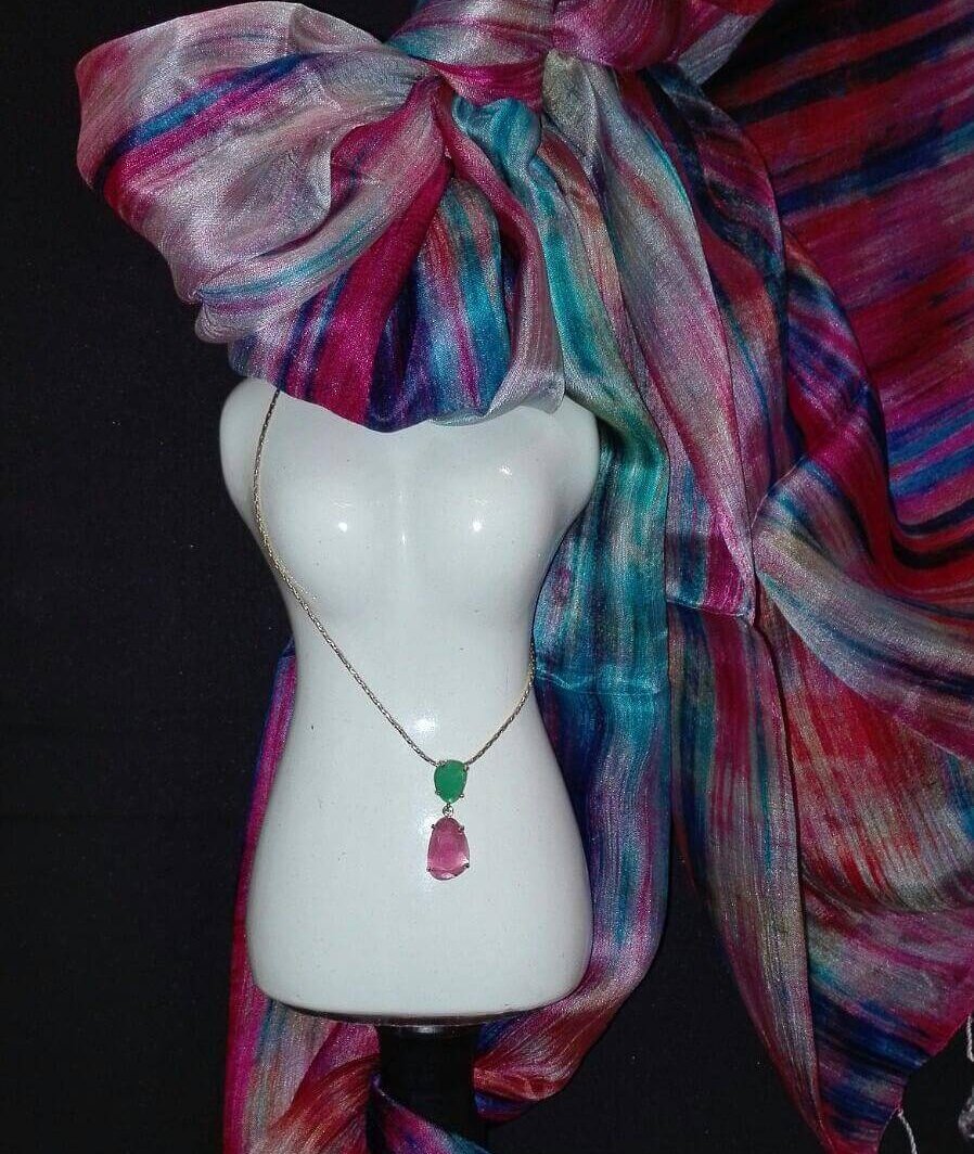 Fulard de seda 100% artesanal.