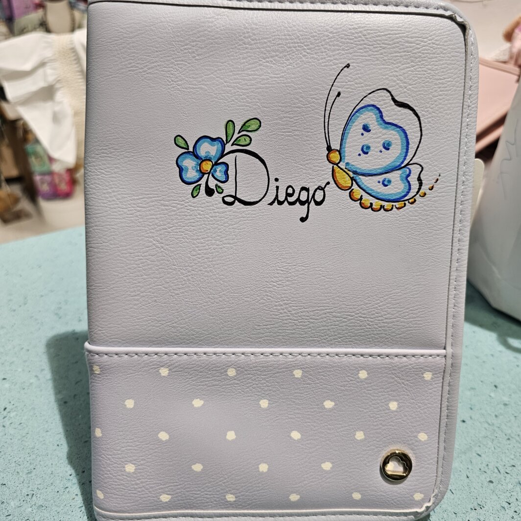 Porta documentos azul topos Mayoral
