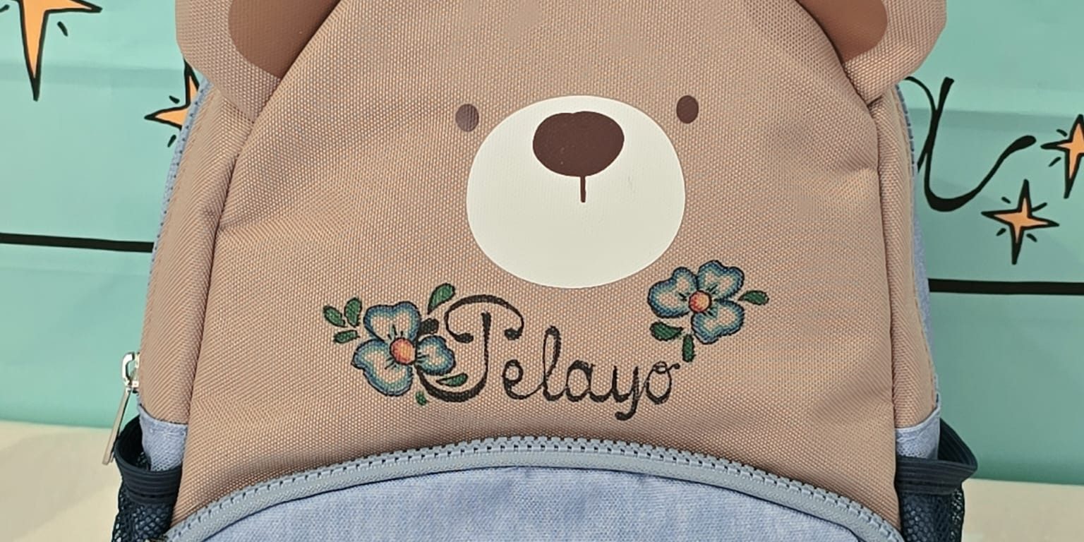 Mochila oso con estrellitas