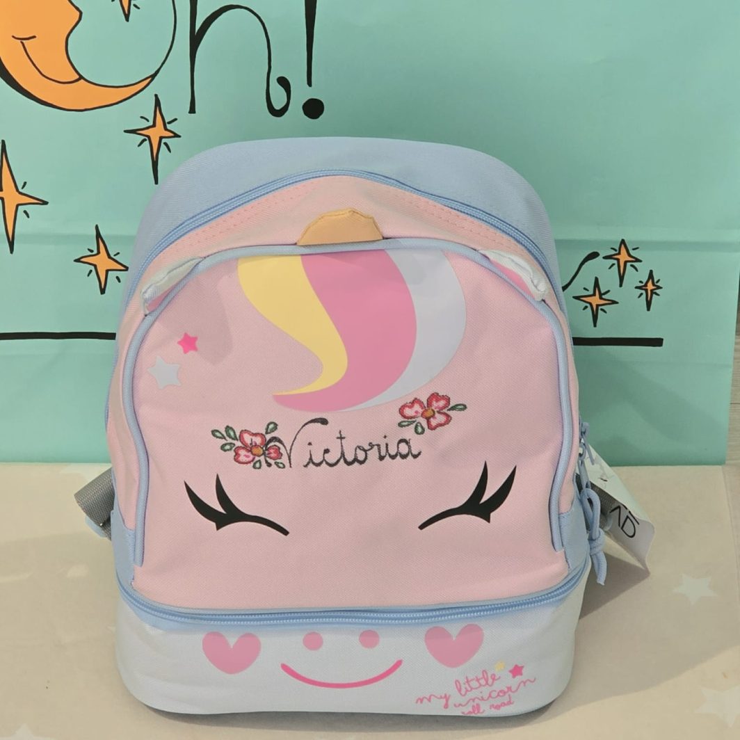 Mochila unicornio sonrisa dulce